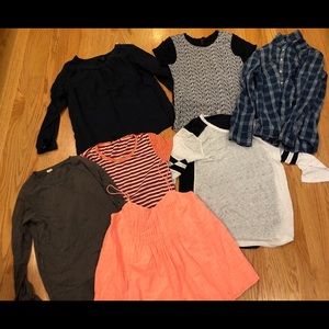 Lot of 7 women’s J Crew tops shirts clothes small